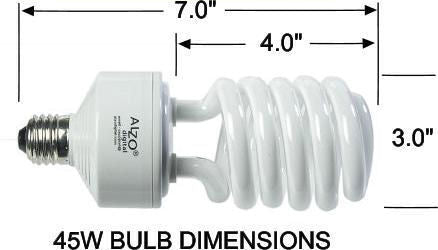 Alzo Digital 2G11 CFL Light Bulb Spring Metal Clip Lamp Holder Support - Set of 100 Clips 1161-100