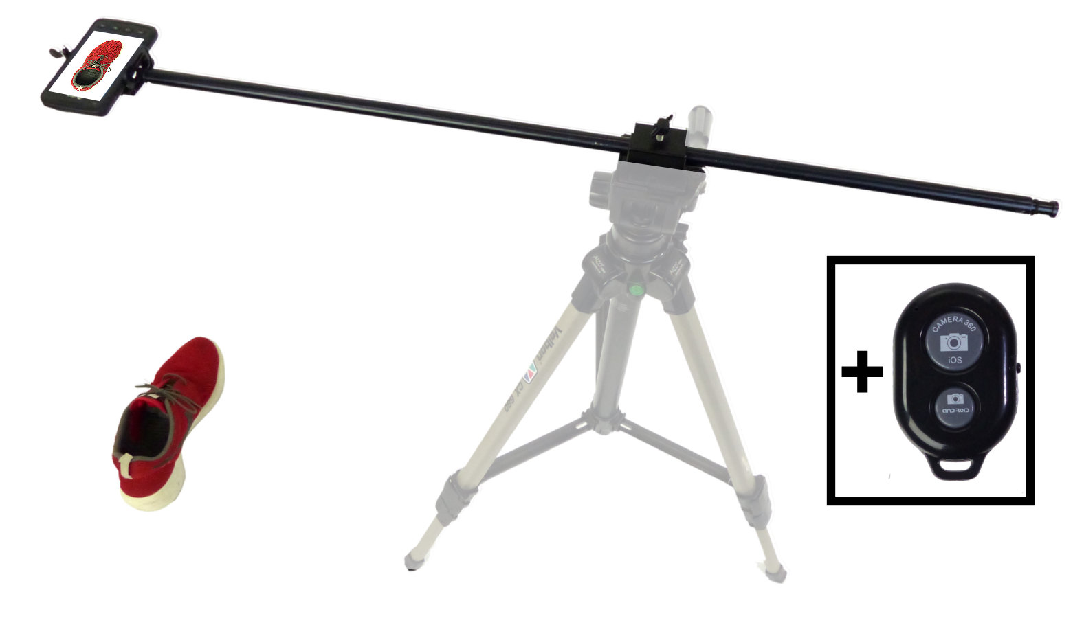 Support de caméra horizontal, accessoire pour trépied