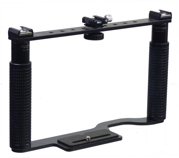 ALZO Transformer DSLR Rig, Camera Cage Bracket with Shoe Mounts and Ha ...